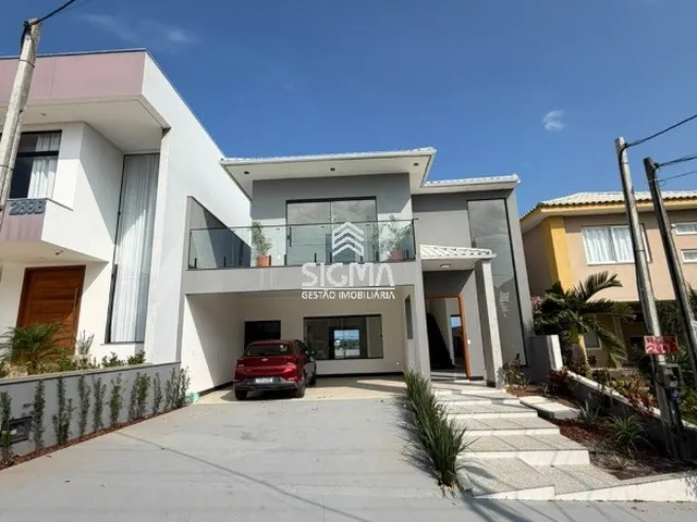 Imagem: A casa em condomínio possui 4 Dormitórios, 3 Suítes,