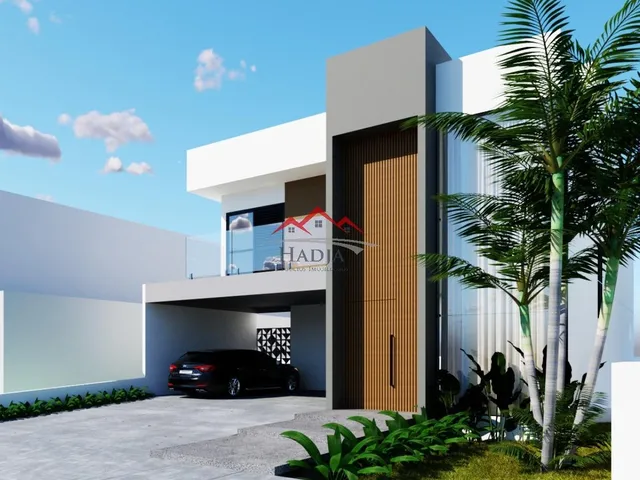 Imagem: Casa Moderna, em Construção, com 4 Suítes