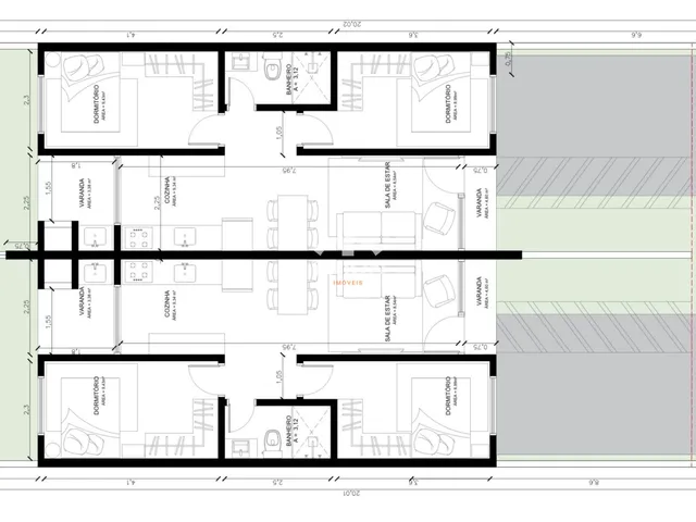 Imagem 3: Casa Geminada de 2 Dormitórios À Venda | Conventos