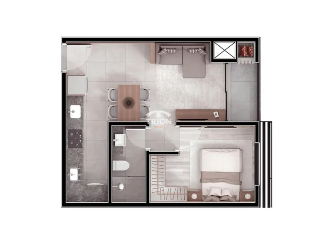 Imagem 13: Apartamento de 1 Dormitório À Venda | Centro