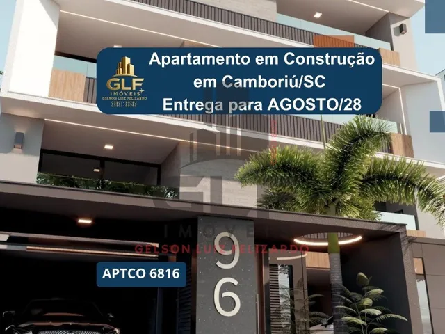 Imagem 1: Apartamento em Construção em Camboriú/Sc com 78M² Área Privativa Sendo 2 Suítes 1 Vaga de Garagem, Lazer Completo