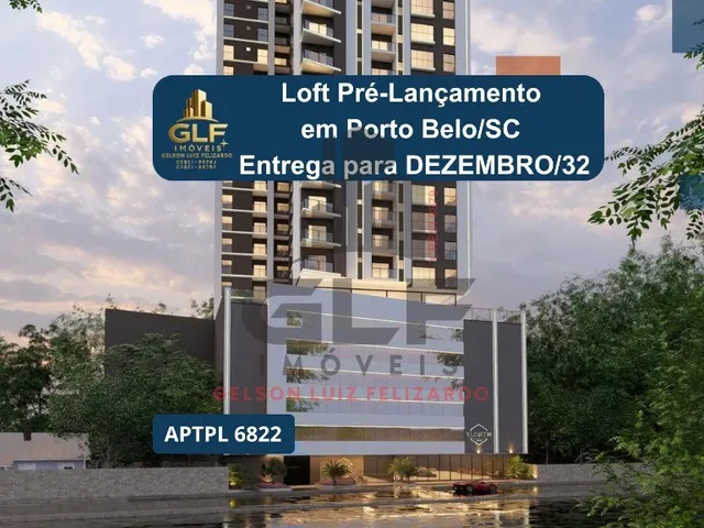 Imagem 1: Loft Pré Lançamento em Porto Belo/Sc com 32M² Área Privativa Sendo 1 Dormitório, 1 Vaga de Garagem, Lazer Completo