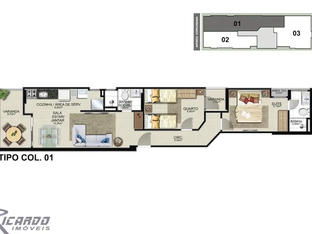 Imagem 7: Apartamento 2 Quartos À Venda na Praia do Morro, Guarapari Es. Espaço Gourmet, Elevador, Prédio Novo