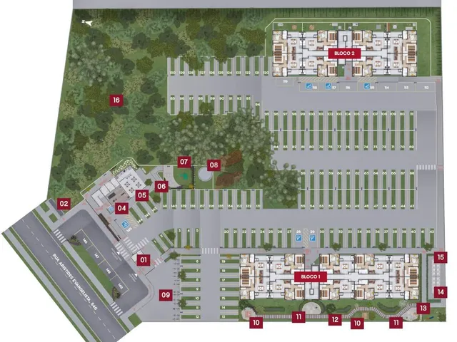 Imagem 8: Apartamento com 2 Dormitórios À Venda por R$ 379.900,00 no Bairro Jardim Amélia - Pinhais / Pr