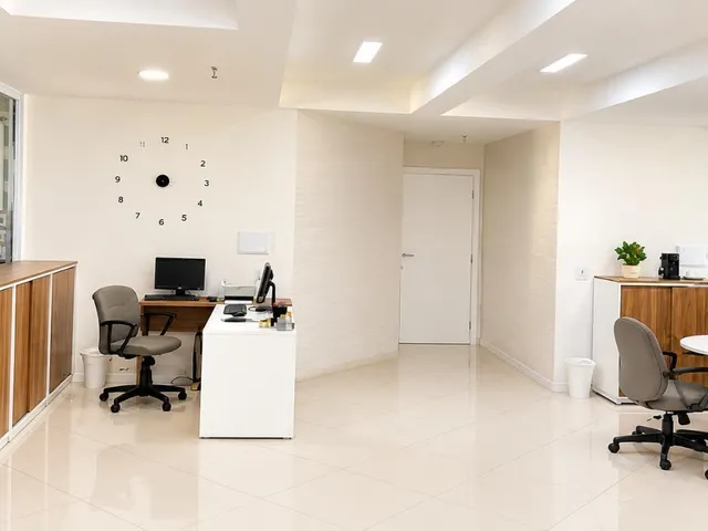 Imagem: A sala comercial possui 4 Banheiros, 4 Vagas na garagem,