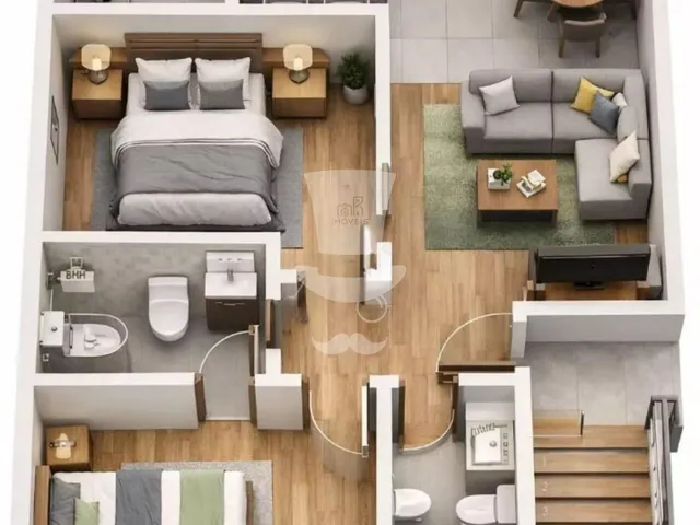 Imagem 2: Apartamento À Venda no Loteamento Imperial com 2 Quartos Sendo 1 Suíte