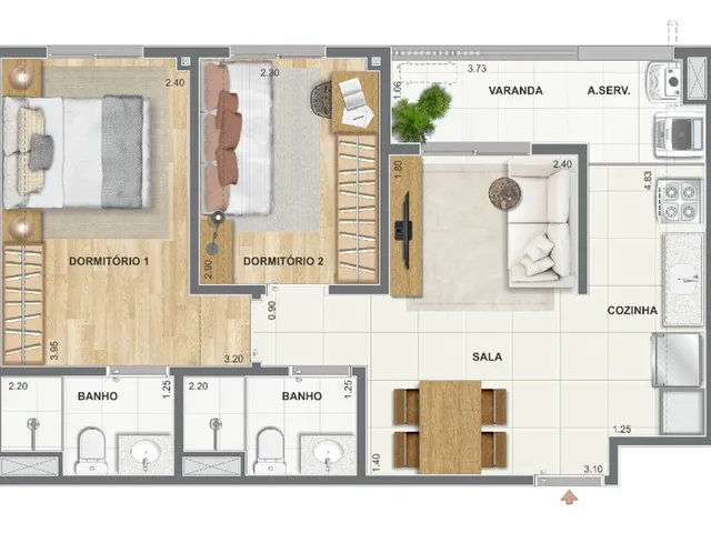 Imagem 8: Caminhos da Guanabara - Residencial