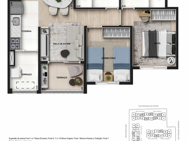 Imagem 5: Apto na Vila Carrão 51 M² 2 Dorms C/ Suíte 1 Vaga Lazer Completo Próx Futura Linha Verde Metrô