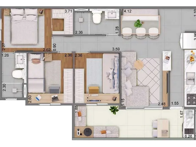 Imagem 3: Apartamento À Venda no Bairro Vila Matilde - São Paulo/Sp