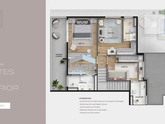 Imagem 7: Vivio Cambuí | Cambuí | 3 / 2 Suítes | Duplex