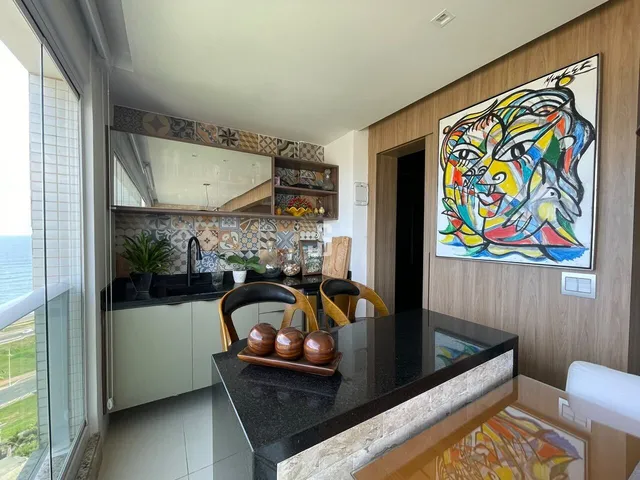 Imagem 10: Apartamento de 3 Suítes + Escritorio, Varanda com Vista Mar, 4 Vagas Á Venda em Pituaçu, no Condomínio Hemisphere 306º