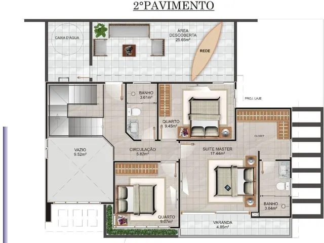 Imagem 6: Excelente Casa Alto Padrão no Itapebussu com Três Quartos