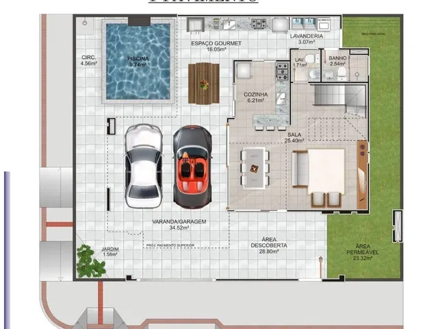 Imagem 2: Excelente Casa Alto Padrão no Itapebussu com Três Quartos