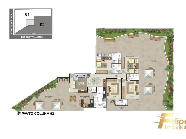 Imagem 12: Lançamento na Praia do Morro com 4 Suites 2 Aptos por Andar/ Guarapari - Es