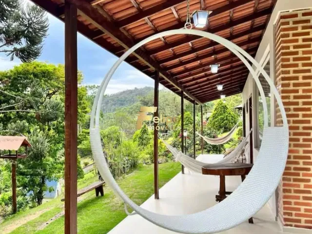 Imagem 12: Um Paraíso em Meio a Mata Atlântica. Casa de Campo Moderna Alto Padrão Mobiliada com Porteira Fechada