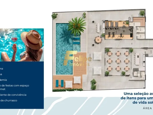 Imagem 4: Belíssimo Apartamento com 02 Suítes, À Venda de Frente para o Mar na Praia de Guaibura, em Guarapari/Es!