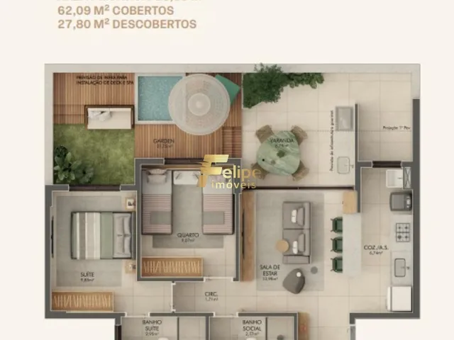 Imagem 2: 0 Apartamento com 2 dormitórios