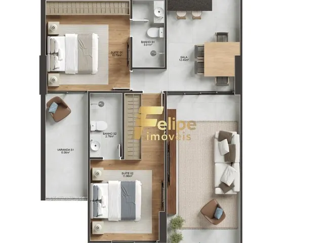 Imagem 16: Novíssimo Empreendimento Imobiliário! Apartamento 03 Suítes, Lazer Completo, À Venda na Praia da Cerca, Guarapari/Es!