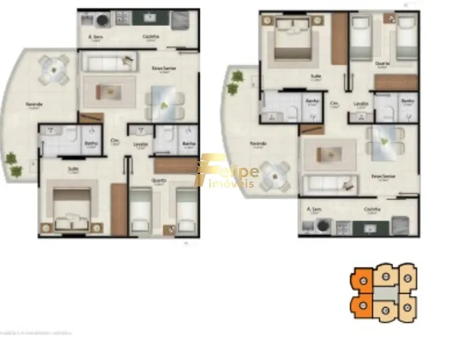 Imagem 7: Oportunidade! Apartamento de 02 Quartos, Sendo 01 Suíte, Lazer Completo, À Venda em Itapuã, Vila Velha/Es!