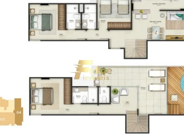Imagem 2: Excelente Apartamento de 03 Quartos, com Área de Lazer Completa, Bem Localizado, À Venda em Itapuã, Vila Velha/Es!