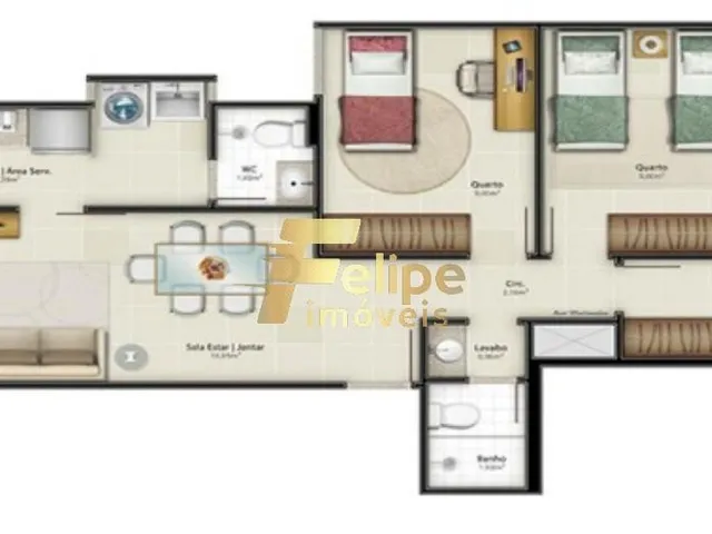 Imagem 11: Excelente Apartamento de 03 Quartos, com Área de Lazer Completa, Bem Localizado, À Venda em Itapuã, Vila Velha/Es!