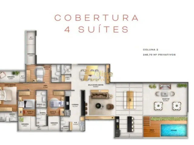 Imagem 3: Mais Novo Empreendimento Surgindo, Cobertura com 04 Suítes, Lazer Completo, À Venda em Itapuã, Vila Velha/Es!