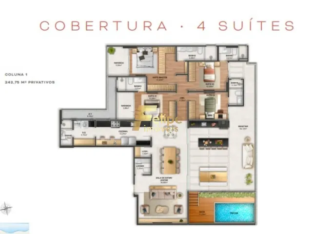 Imagem 10: Mais Novo Empreendimento Surgindo, Cobertura com 04 Suítes, Lazer Completo, À Venda em Itapuã, Vila Velha/Es!