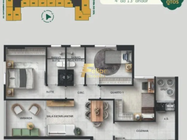 Imagem 5: 0 Apartamento com 2 dormitórios