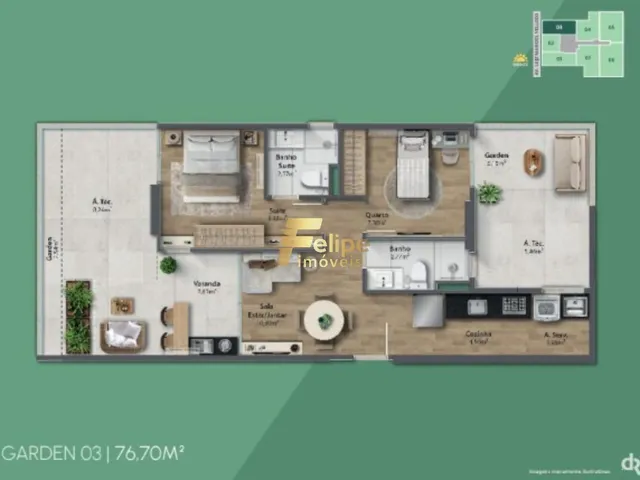 Imagem 10: 0 Apartamento com 2 dormitórios