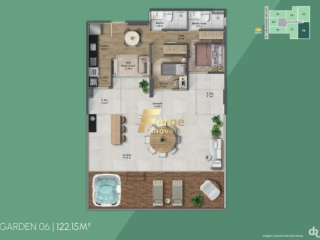 Imagem 4: 0 Apartamento com 2 dormitórios