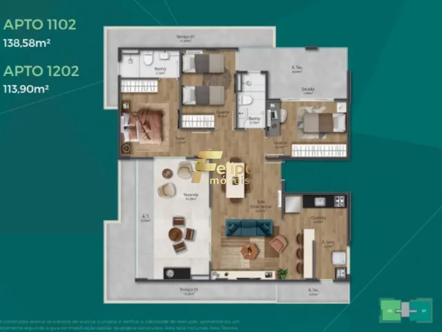 Imagem 6: 0 Apartamento com 3 dormitórios