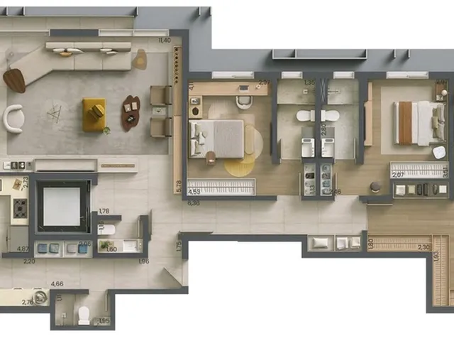Imagem 4: Arte Batel Apartamento com 3 dormitórios