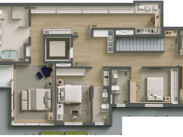 Imagem 8: Arte Batel Apartamento com 3 dormitórios
