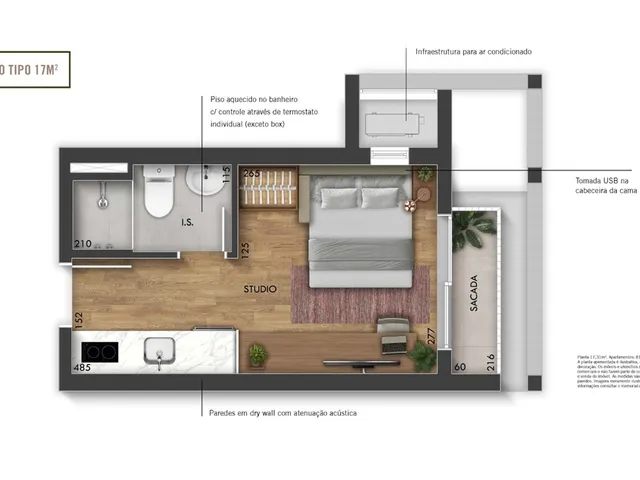 Imagem 7: Hall Design Apartamento com 2 dormitórios