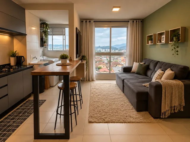 Imagem: Apartamento Mobiliado com 2 Quartos e 2