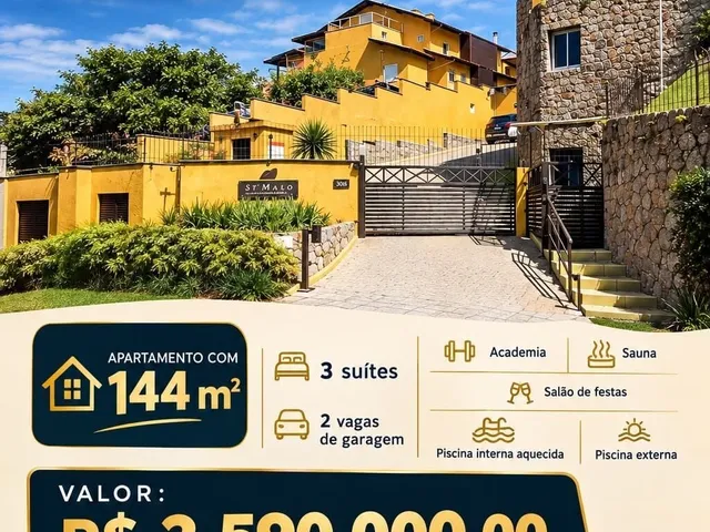 Imagem: Apartamento 3 Suítes St Apos Malo Residence