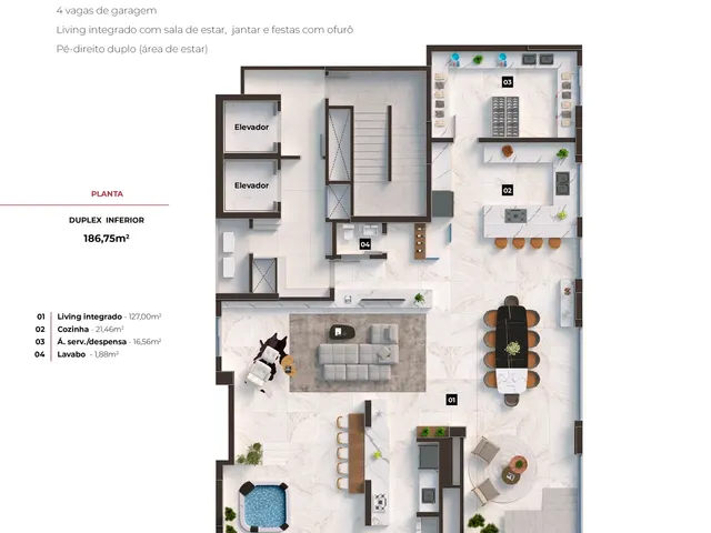 Imagem 3: 0 Apartamento com 4 dormitórios