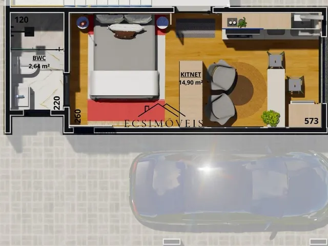Imagem 3: 0 Apartamento com 1 dormitório