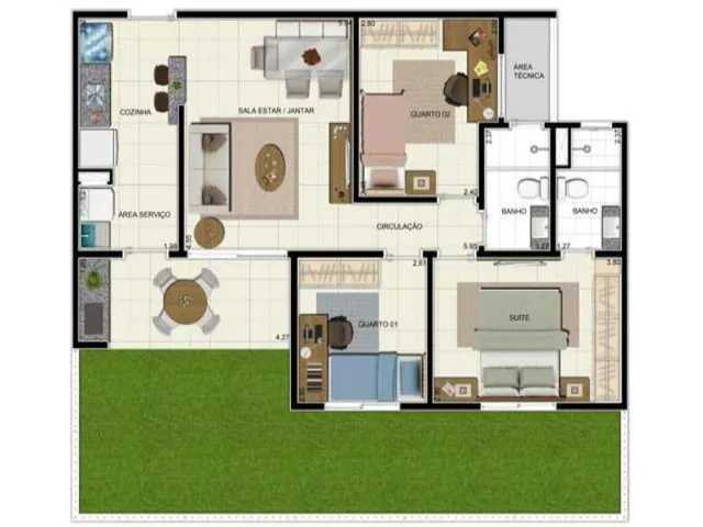 Imagem 10: Apartamento 3 Quartos a Venda no Bairro Flores, Manaus