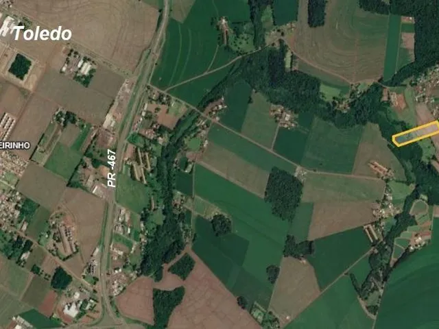 Imagem 2: Chácara com 21.958M² na Linha São Valentin com Rio Toledo no Fundo - 5Km de Toledo