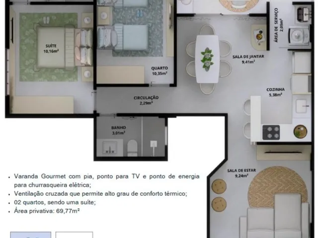 Imagem 10: 0 Apartamento com 2 dormitórios