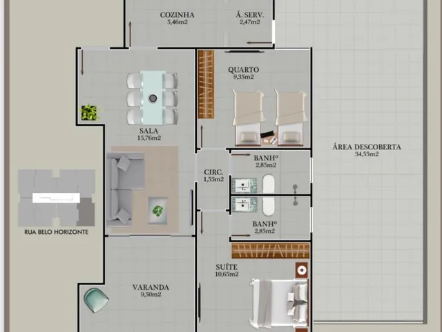 Imagem 15: Super Lançamento com Apartamentos de 2 Quartos, Área de Lazer Completa na Quadra do Mar da Praia do Morro, Guarapari-Es