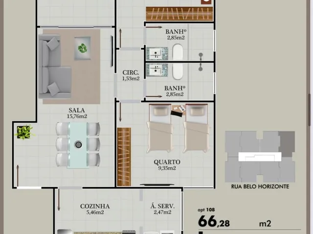 Imagem 11: Super Lançamento com Apartamentos de 2 Quartos, Área de Lazer Completa na Quadra do Mar da Praia do Morro, Guarapari-Es
