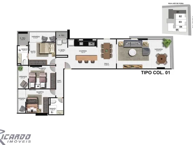 Imagem 7: Apartamento 3 Quartos À Venda Frente Mar da Praia do Morro, Guarapari Es. Lazer Completo
