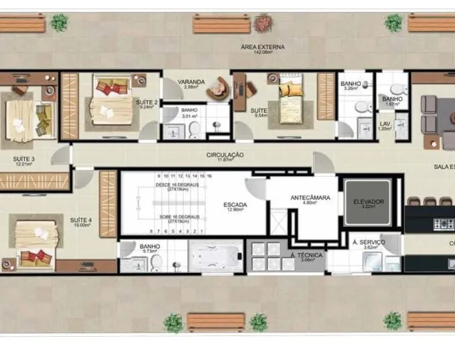 Imagem 8: 0 Apartamento com 4 dormitórios
