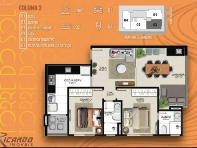 Imagem 6: Lançamento na Praia do Morro, Guarapari Es! Apartamento de 2 Quartos, Vista Mar, Lazer Completo na Cobertura