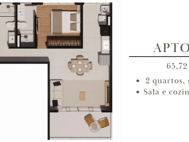 Imagem 4: 0 Apartamento com 2 dormitórios