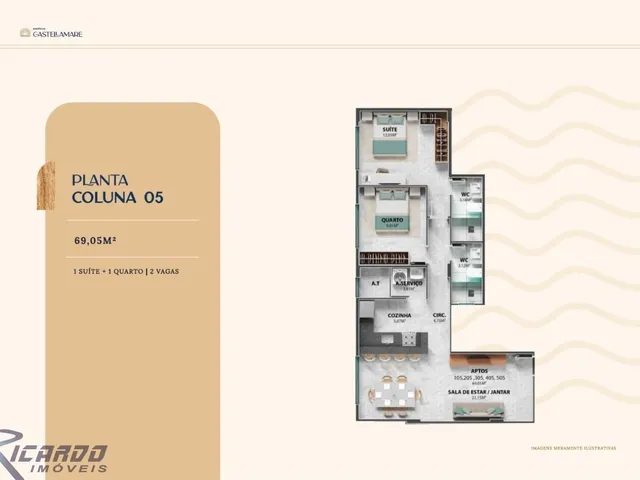 Imagem 3: 0 Apartamento com 2 dormitórios