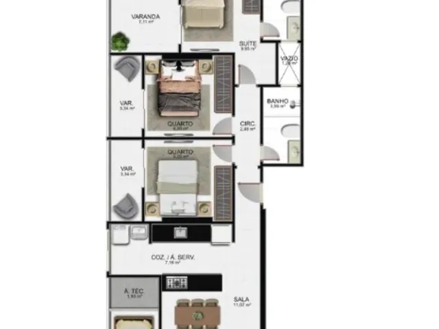 Imagem 7: Lançamento no Coração do Centro de Guarapari, Apartamentos de 3 Quartos, 2 Vagas, Lazer Completo, Alto Padrão
