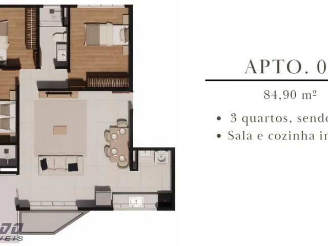 Imagem 4: 0 Apartamento com 3 dormitórios